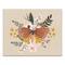 Folksy Flutter White 16" x 20" Canvas Wall Art